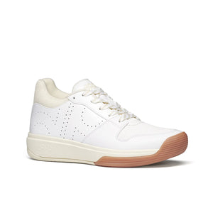 Women’s DAPS DESI Mid in White and Cream – high-top pickleball shoe engineered for power, stability, and all-day comfort.