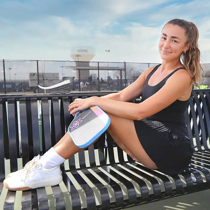 Pickleball MLP and PPA Player Angie Walker in her DAPSs Pickleball Shoes