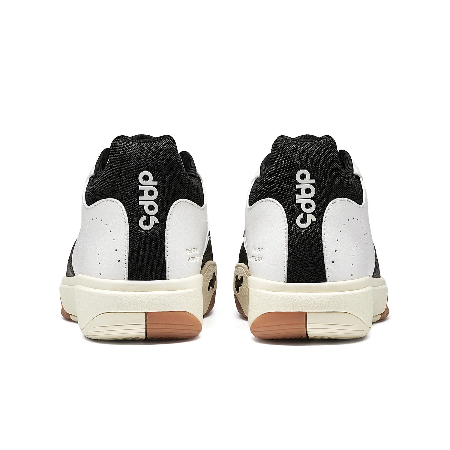 Rear view of Men’s DAPS DESI Mid pickleball shoes – structured heel delivers secure lockdown, support, and lasting durability.