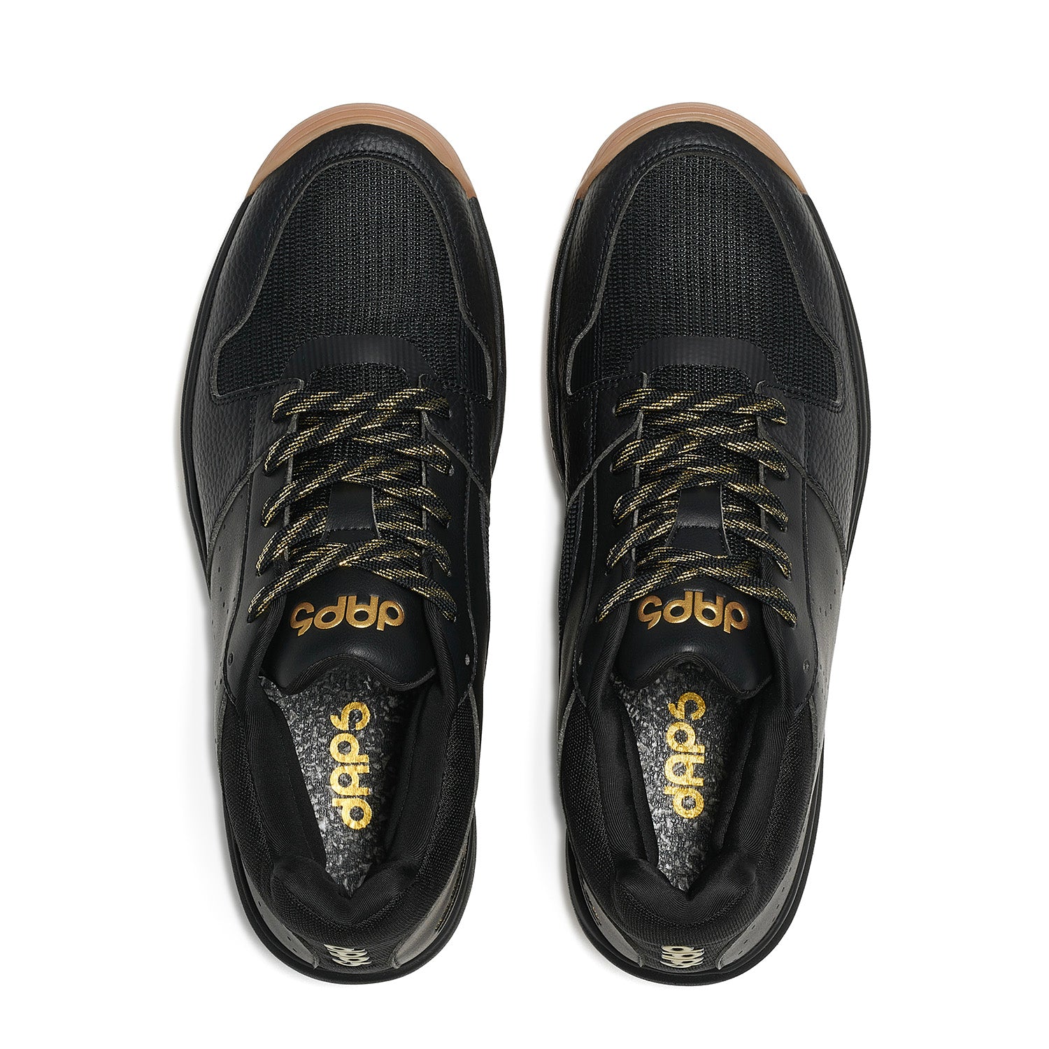 Top-down view of Men’s DAPS DESI Mid pickleball shoes – featuring Blumaka® NonSlip Insole for cushioning, comfort, and firm foot grip.