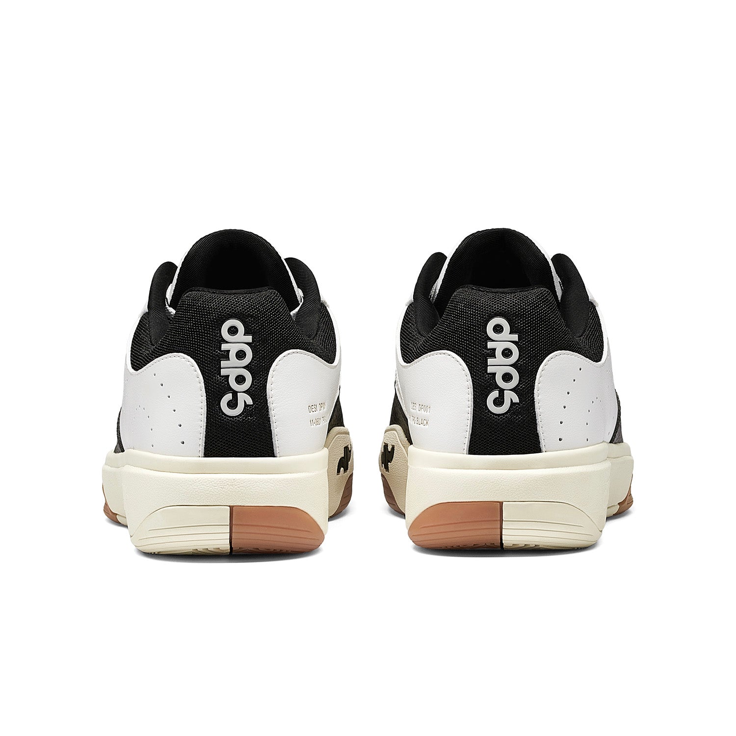 Rear view of Men’s DAPS DESI Low pickleball shoes – structured heel counter adds security, durability, and balanced foot alignment.