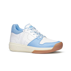 Men’s DAPS DESI Mid in Baby Blue and White – high-performance pickleball shoe built for power, agility, and on-court stability.