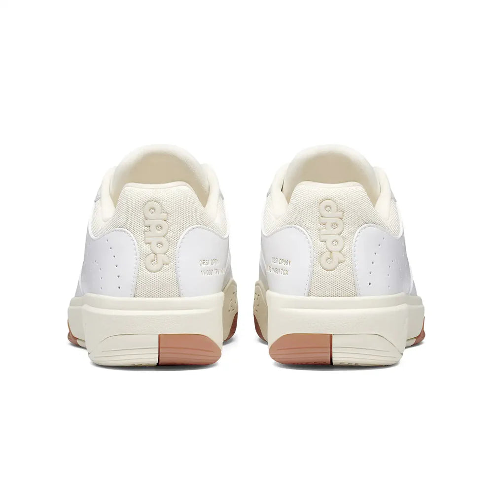 Rear view of DAPS DESI Low Men’s pickleball shoes – structured heel support for secure lockdown and long-lasting comfort.