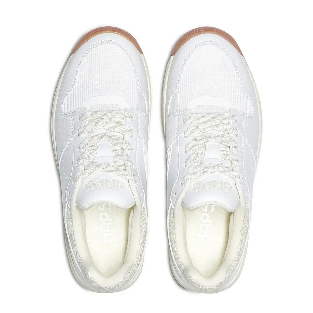 Top-down view of DAPS DESI Low Men’s pickleball shoes – featuring Blumaka® NonSlip Insole for cushioning, grip, and performance.