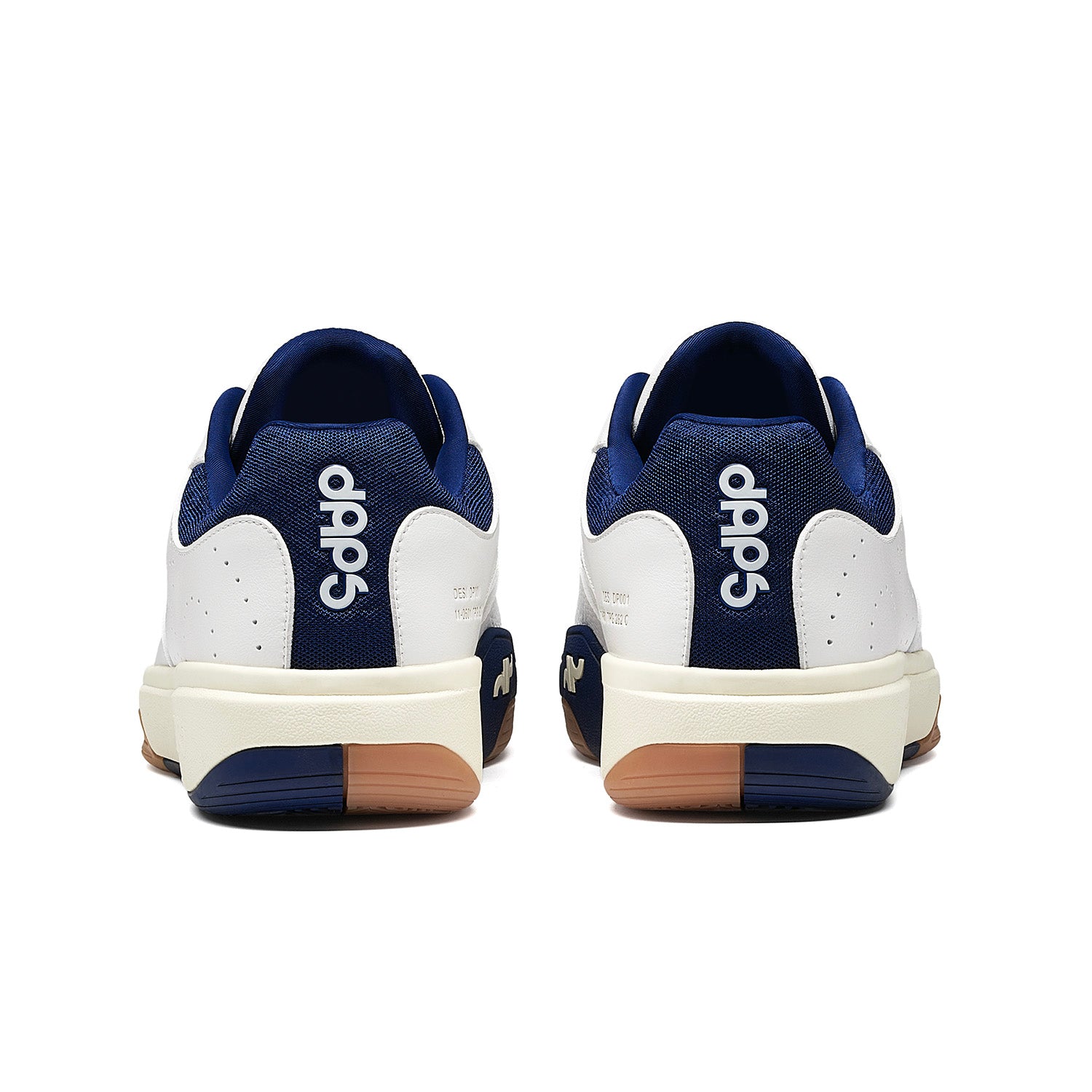 Rear view of Men’s DAPS DESI Low pickleball shoes – structured heel enhances balance, support, and secure fit.
