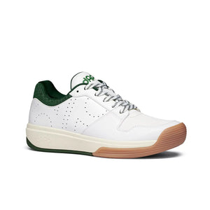 Men’s pickleball shoes – DAPS DESI Low in Green and White – lightweight, stable design for all-day comfort and control.
