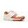 Men’s DAPS DESI Low in Burnt Orange and White – performance pickleball shoe designed for explosive movement and stability.
