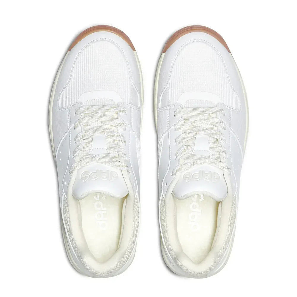 Top-down view of DAPS DESI Low Men’s pickleball shoes – featuring Blumaka® NonSlip Insole for cushioning, grip, and performance.